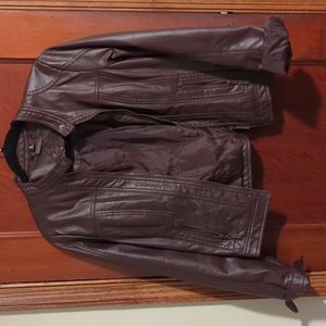 Women's Faux Leather Moto Jacket